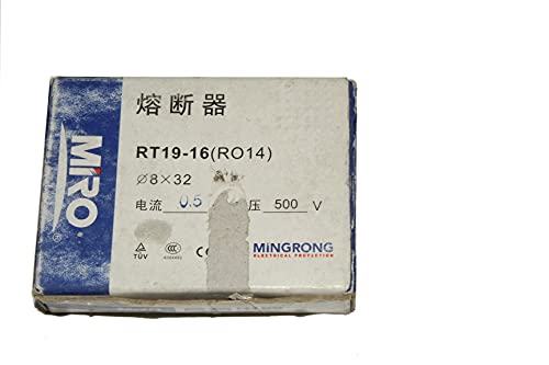 Fusible cartouche RT19-16 RO14 0.5A 500V 8x32mm gG pour armoire électrique industrielle