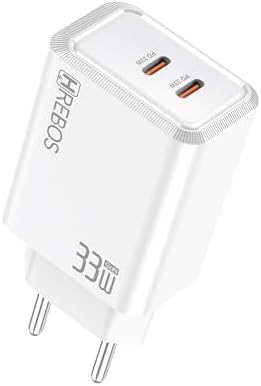 Carregador turbo FluxionCharge 33W com duas portas USB-C - CRG-26...