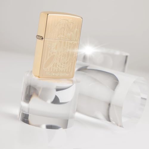 Encendedor Zippo personalizado latón pulido alto miniatura 3