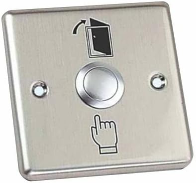 Anit-Rust Strong Metal Door Exit Push Button Switch Plate for Home Office Access Control System(3/3) inches