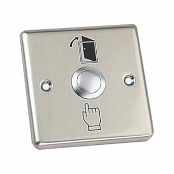 Wintech Anit-Rust Strong Metal Door Exit Push Button Switch Plate for Home Office Access Control System(3/3) inches