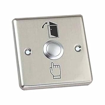 Wintech Anit-Rust Strong Metal Door Exit Push Button Switch Plate for Home Office Access Control System(3/3) inches