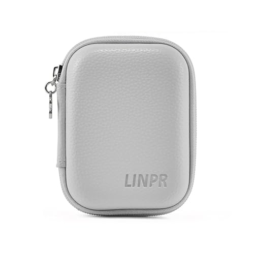 Linpr Digital Camera Case for CAMKORY, Kodak PIXPRO FZ45/FZ55, Canon IXUS 285 HS, Lecran, Small Travel Compact Camera Holder with Mesh Pocket for Accessories SD Card (Grey)