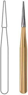 Dentsply 389902 Midwest Trimming and Finishing Carbide Bur, Taper-T-Series, Friction Grip, 1.2 mm Diameter, 5.1 mm Length (Pack of 10)