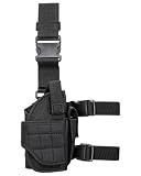 SCJJZ Leg Holster Universal Adjustable Gun Holster with Magazine Pouch Nylon Drop Leg Holster for Airsoft Hunting Outdoor Military Sport Fondina Cosciale Pistola Fondina