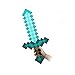 (2 Count) Foam Blue Diamond Sword & Pickaxe for Boys and Girls Combo (Set Of 2)