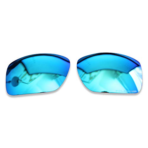 Verres polarisés Oakley Big Taco bleus de rechange en taille unique pour vos lunettes de soleil