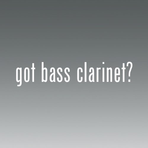 (2x) Got Bass Clarinet Logo sticker vinyl decals