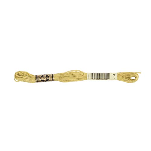 Image of DMC 6-Strand Embroidery Cotton Floss, Light Olive Green