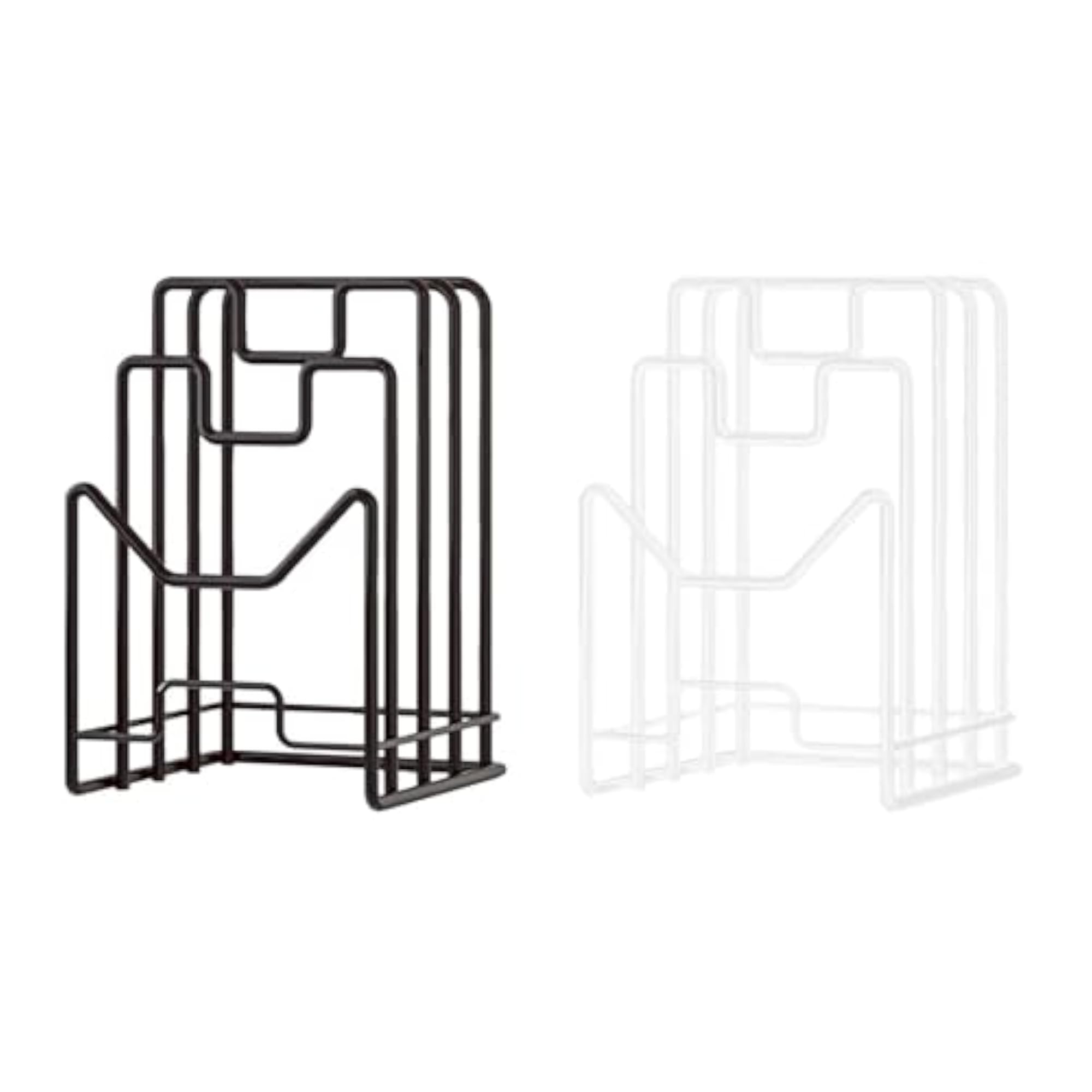 Black Cutting Board Storage Rack Stand