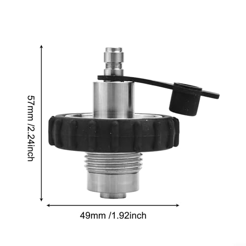 Adaptador G5/8 a 8 mm macho para tanque de buceo DIN con cubierta de acero 7
