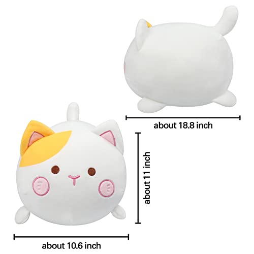 Fortuning's Jds 19.6" Orange Cat Plush, Fat Cat Stuffed Animal, Soft Kitty Plush Toy For Kids, Cuddly Anime Plush Pillow, Cute Cat Pillow For Toddler Birthday Gift #TOP1