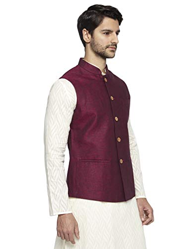 Image of Ethnix by Raymond Ethnix Mens Full Sleeve Regular Fit Bundi