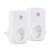 Produktbild SYNERKY WLAN Steckdose Smart Steckdose Plug Wifi Stecker Fernbedienbar und Sprachsteuerung IP Steckdosen Stromverbrauch messen, funktioniert mit Google Home und IFTTT, auf NUR 2.4 GHz Netzwerk