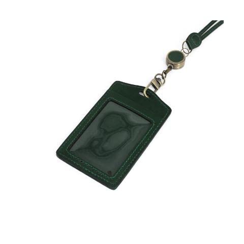 cartellino, cartellino d'identità, Copertine for badge identificativi Primo strato in pelle elasticizzata fatta a mano Identità appesa al collo Badge Tag Porta carte da ufficio Porta carte Semplice