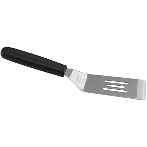 KitchenVIA Black Handle Cookie Spatula - Small, Non-Stick, and Heat-Resistant Handle for Perfect Pastries, Pancakes, and Pizza Cover