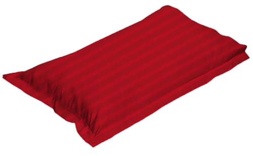 Image of 220 Cotton Feel 1 Single Bedsheet with 1 Pillow Cover (90X60 Inch) Maroon