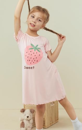 Girls' Summer Dress,Toddler Soft Breathable Dresses 3-12Years2