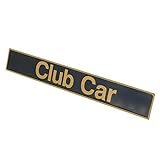 emblem golf rabbit Targhetta con nome per Club Car DS Emblem Golf Cart (nero oro)