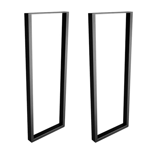 Amig - Juego de 2 Patas para Mesas de Recibidor o Entrada - Set de Patas para Mesa de Estilo Industrial - Material: Acero - 800 x 300 x 40 mm - Resistencia y Durabilidad - Acabado en Negro Mate