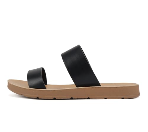 Soda Shoes Women Flip Flops Flat Beach Sandals Slides Double Straps OCCUPY-S