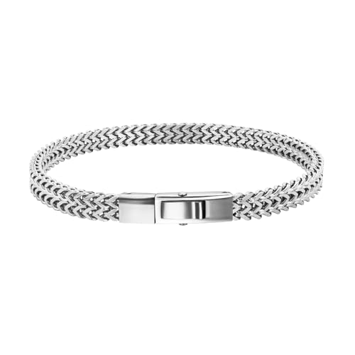 Pulsera de acero inoxidable Geoffrey Beene para hombre miniatura 2