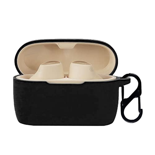 Jabra ELITE 5 �p �P�[�X �J�o�[ �yNOUKAJU�z���C�����X �C���[�z�� �V���R�� �ی�P�[�X �����h�~ �L�Y�h�~ �ϏՌ� �����[�d�\ �h�� �h�o �J���r�i�t�� (�u���b�N)