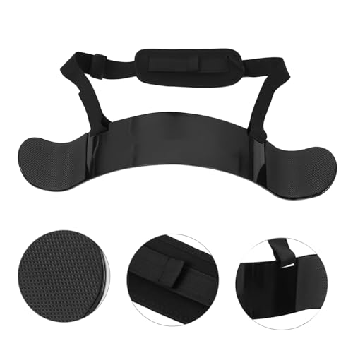 Blaster de curl biceps avec support ergonomique surélevé en aluminium noir résistant