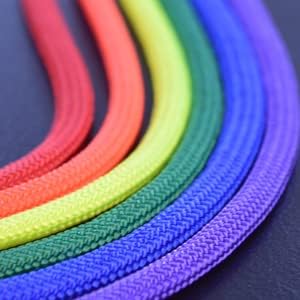 Bored Paracord - 1', 10', 25', 50', 100' Hanks & 250', 1000' Spools of Parachute 550 Cord Type III 7 Strand Paracord Well Over 300 Colors - Stars and Stripes - 10 Feet - 4