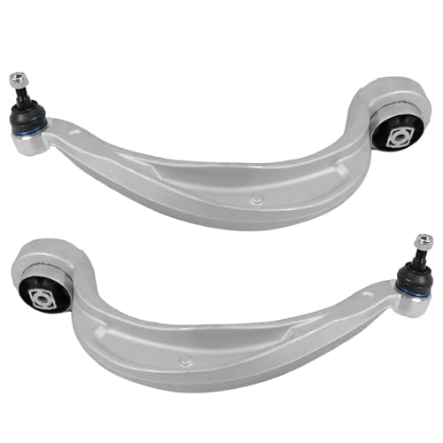 Image of Detroit Axle - 8pc Front End Control Arms Kit for 2009 2010 Audi A4 Quattro, 4 Lower Forward Rearward Control Arms with Ball Joints 4 Inner Outer Tie Rod Ends Replacement