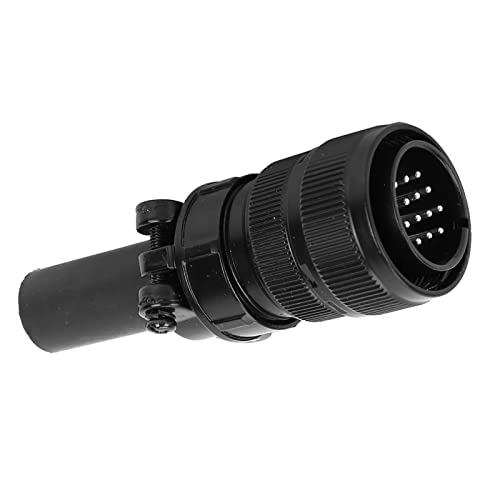 Yosoo Health Gear Conector de soldador TIG macho de 14 pinos, alimentador de plugue macho montado em