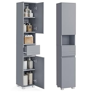 Armoire de Salle de Bain Pratique et Élégante VASAGLE
