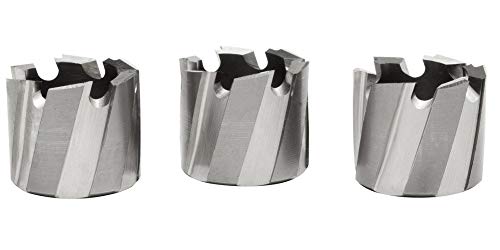 Hougen 11104C 5/16-Inch RotaCut Hole Cutter | 1/4-Inch Depth of Cut | Use with 3/8-24 Threaded Holes | Cut Faster and for Longer Than Twist Drills and Hole Saws | 3 Pack