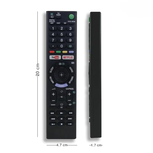 Image of Compatible with Sony Bravia TV Remote Control RM-L1370 Model Fit for Smart LCD LED UHD OLED QLED 4K Android Televison Non Voice Command with Streaming Apps Replacement Remotes All Sony TV's