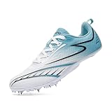 Athletics Spike Shoes Men's Youth Athletics Sprint Shoes Non-Slip Unisex Athletics Shoes Breathable Running Sneakers Sprint Jumping Race Training Shoes