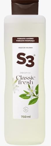 Image of S3 Classic Fresh Agua de Colonia, Vanilla Scented Body Mist, 750ml, for Women, PACK OF 2