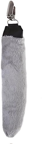 Wildlife Tree Plush Hippopotamus Tail Clip-On Accessory for Hippo Costume, Cosplay, Pretend Animal Play or Jungle Safari Party Costumes