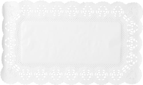 Demmler Tortenspitzen - Rechteckig - Tortendekoration - Tortenunterlage - 40 x 30 cm - 100 Stück - Made in Germany