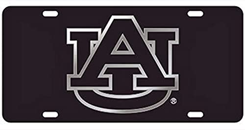 Dixie Dawgs Auburn Laser Cut License Plate Car Tag Tigers Black Silver Mirror AU