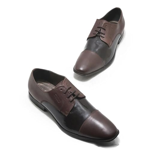 Image of Woodland Men Brown Oxford Shoes