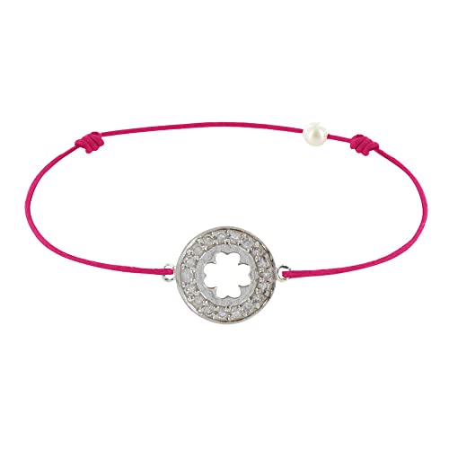 Bracelet Lien Argent 925 Médaille Porte-Chance Les Poulettes : le cadeau symbolique
