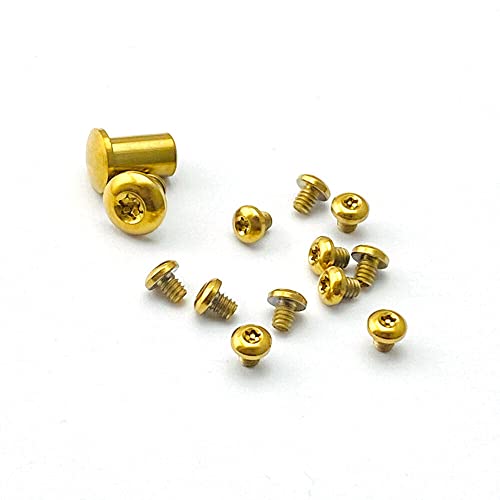 13Pcs Custom Gold Titanium Alloy Torx Screws And Pivot Set + 1Pc Pocket Clip + 2 Pairs Omega Springs For Benchmade 535 Bugout #TOP1