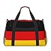 Large Travel Duffel Bag,German flag Print Men Sports Tote Gym Bag,Shoulder Weekender Handbag Overnight for Women