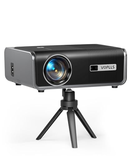 Smart Beamer 4k [Kompatibel mit Netflix & Dolby Audio] VOPLLS Autofokus/Trapezkorrektur Projektor, WiFi6 Bluetooth Full HD 1080P Beamer Heimkino/Outdoor für Handy/PC