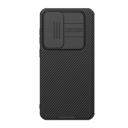 Image of Nilkin Classic Series Compatible for Samsung S24 FE Case with Camera Cover, [Camera Lens Protector] [Scratch-Resistant] [360 Full Protection] Shockproof Slim Phone Case (Black, S24-FE)