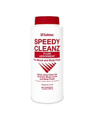 Image of Safetec Speedy Cleanz Fluid Absorbent 16 oz. Shaker Top Bottle (Pack of 6 Bottles)