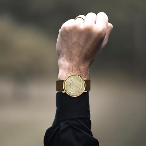 Image of SANSI MAYO Analog Watch for Men with Silicone Band | Magnetic Lock Strap | Japanese Quartz Movement | Water Resistant | Formal & Casual Wristwatch Gift