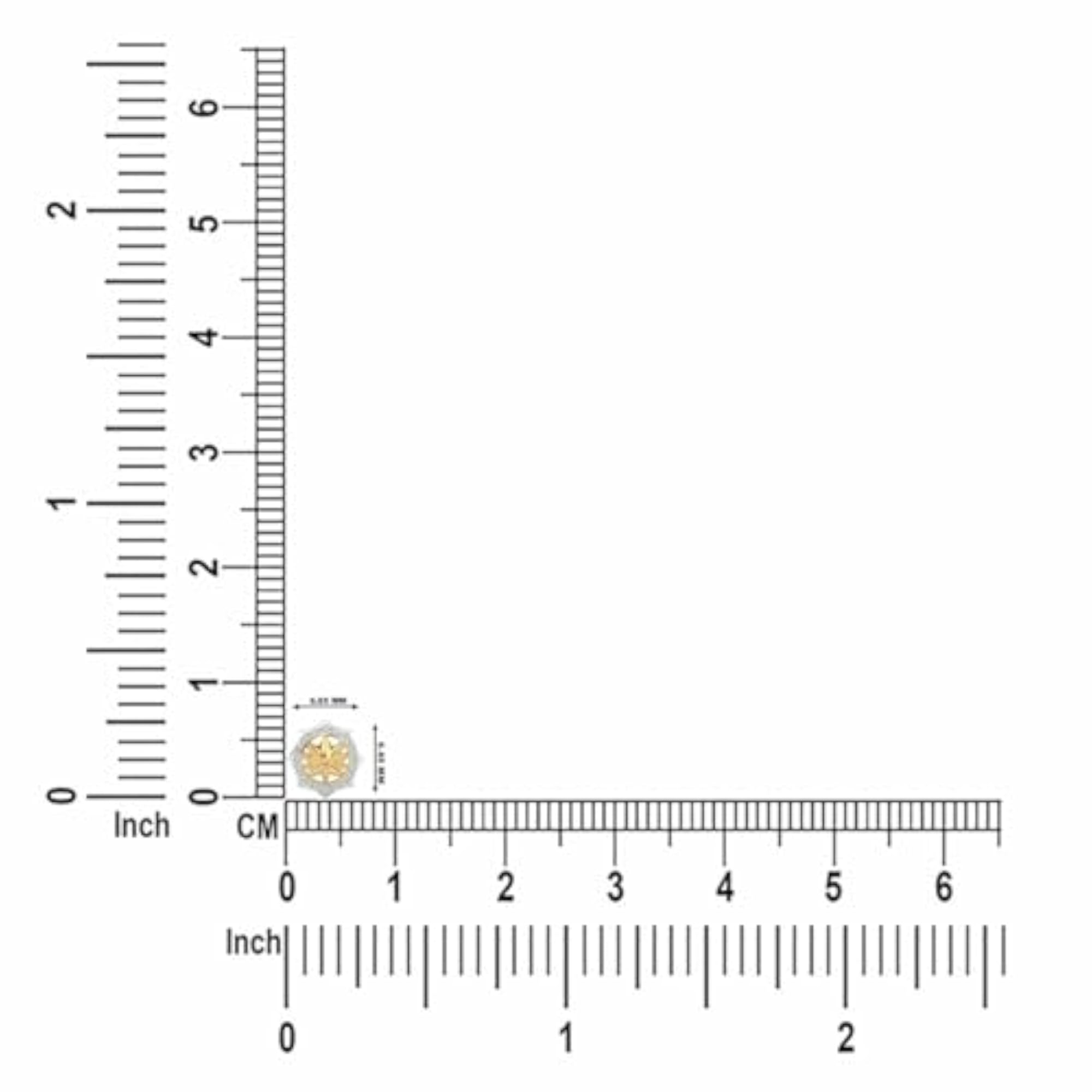 Women's 18K Gold Diamond Nosepin, Elegant Screw Design