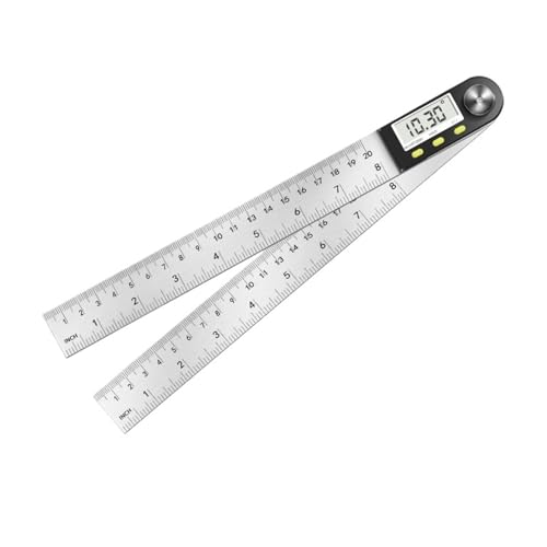 デジタル角度定規分度器 ステンレススチール 360度 0-200mm、0-300mm、0-500mm(0-200mm)