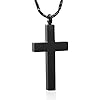 Imrsanl-Crystal-Cross-Necklace-for-Ashes-Stainless-Steel-Keepsake-Cremation-Jewelry-Religious-Cross-Memorial-Urn-Necklace-for-Pet-Human-Ashes-Pendant Imrsanl Crystal Cross Necklace for Ashes - Stainless Steel Keepsake Cremation Jewelry - Religious Cross Memorial Urn Necklace for Pet Human Ashes Pendant (Black)